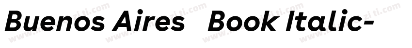 Buenos Aires   Book Italic字体转换